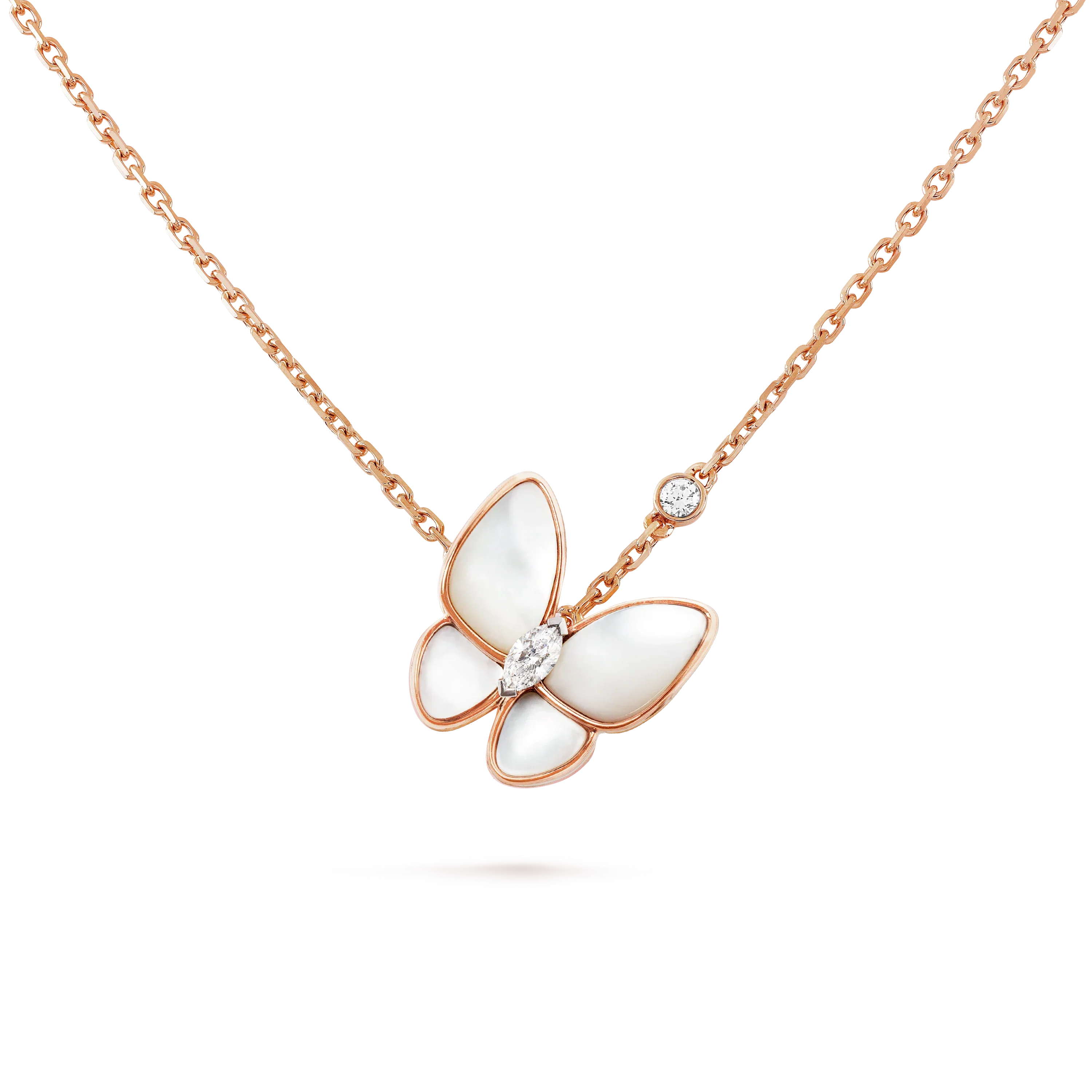 COLLIER PAPILLON ET DIAMANT