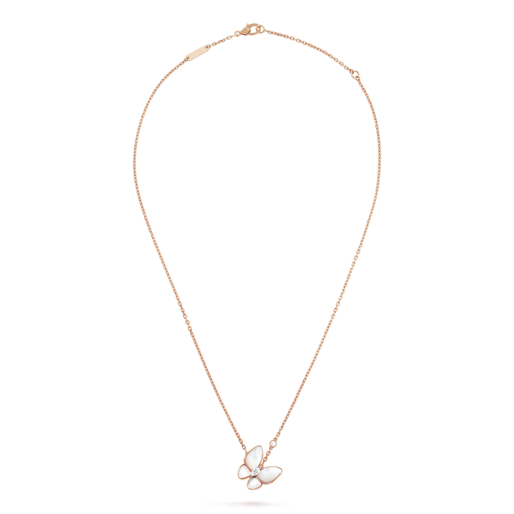 COLLIER PAPILLON ET DIAMANT
