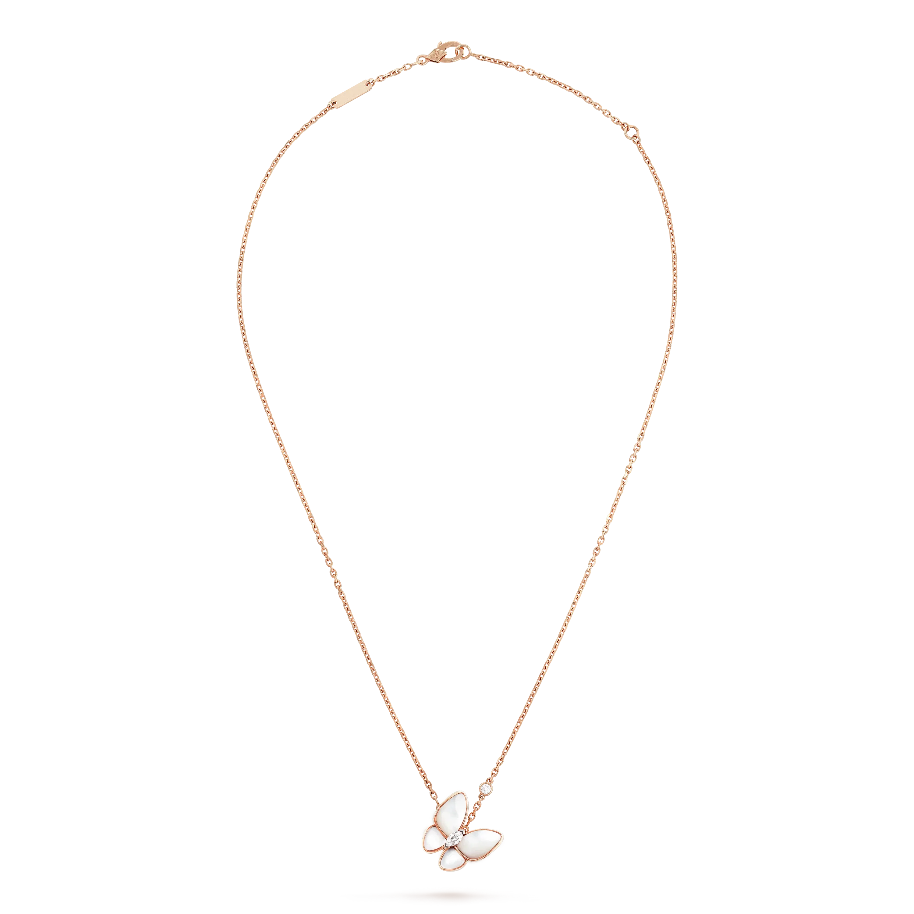 COLLIER PAPILLON ET DIAMANT
