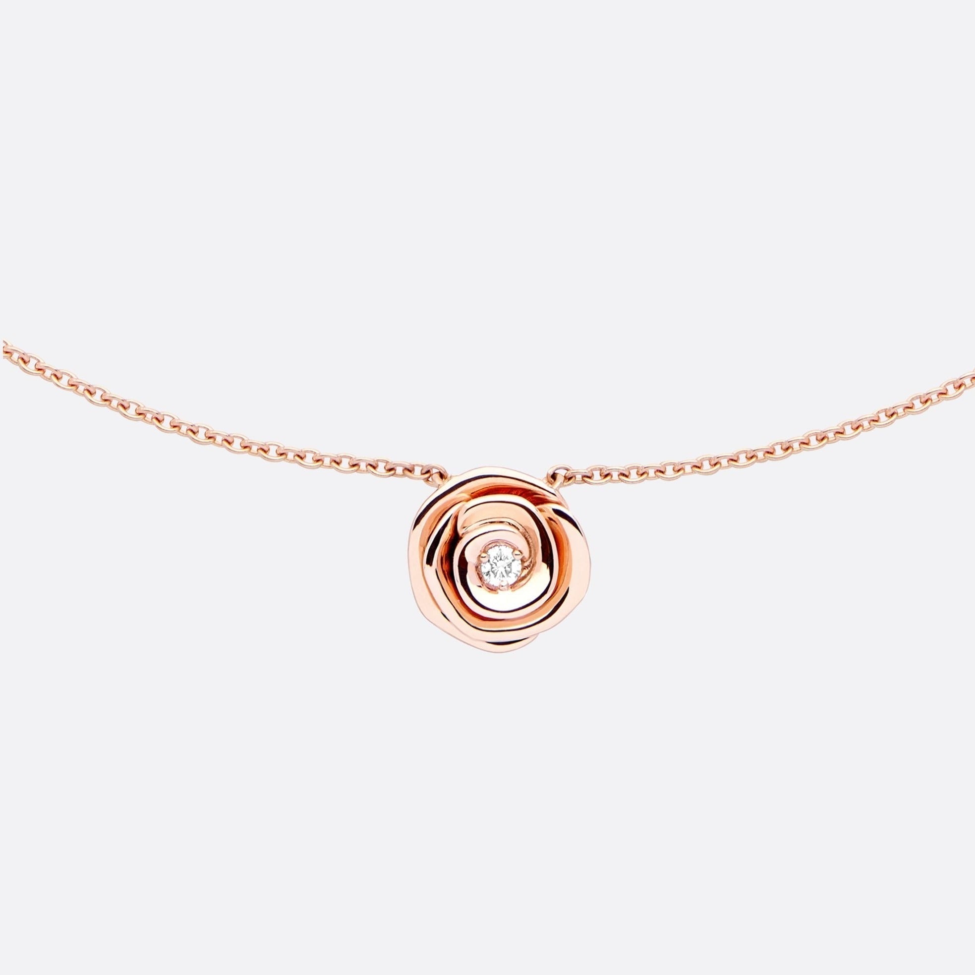 ROSE COUTRE ROSE GOLD DIAMOND NECKLACE
