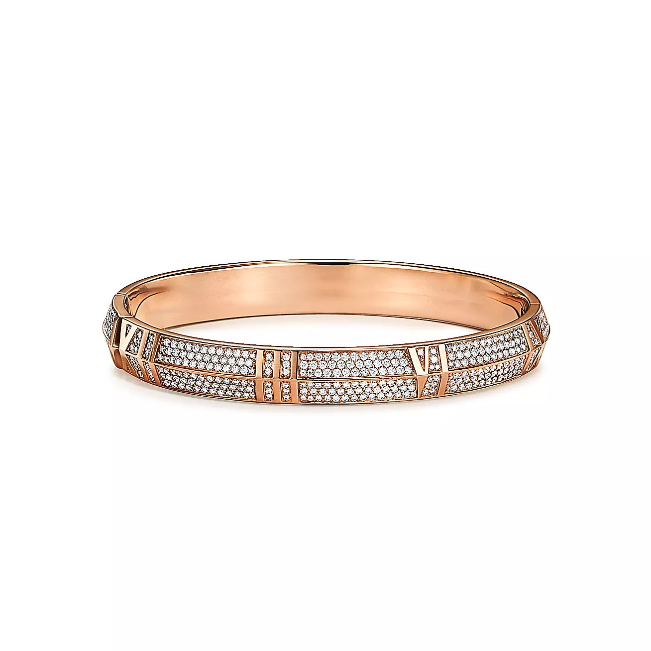 ATLAS X ROSE GOLD DIAMOND PAVED BRACELET