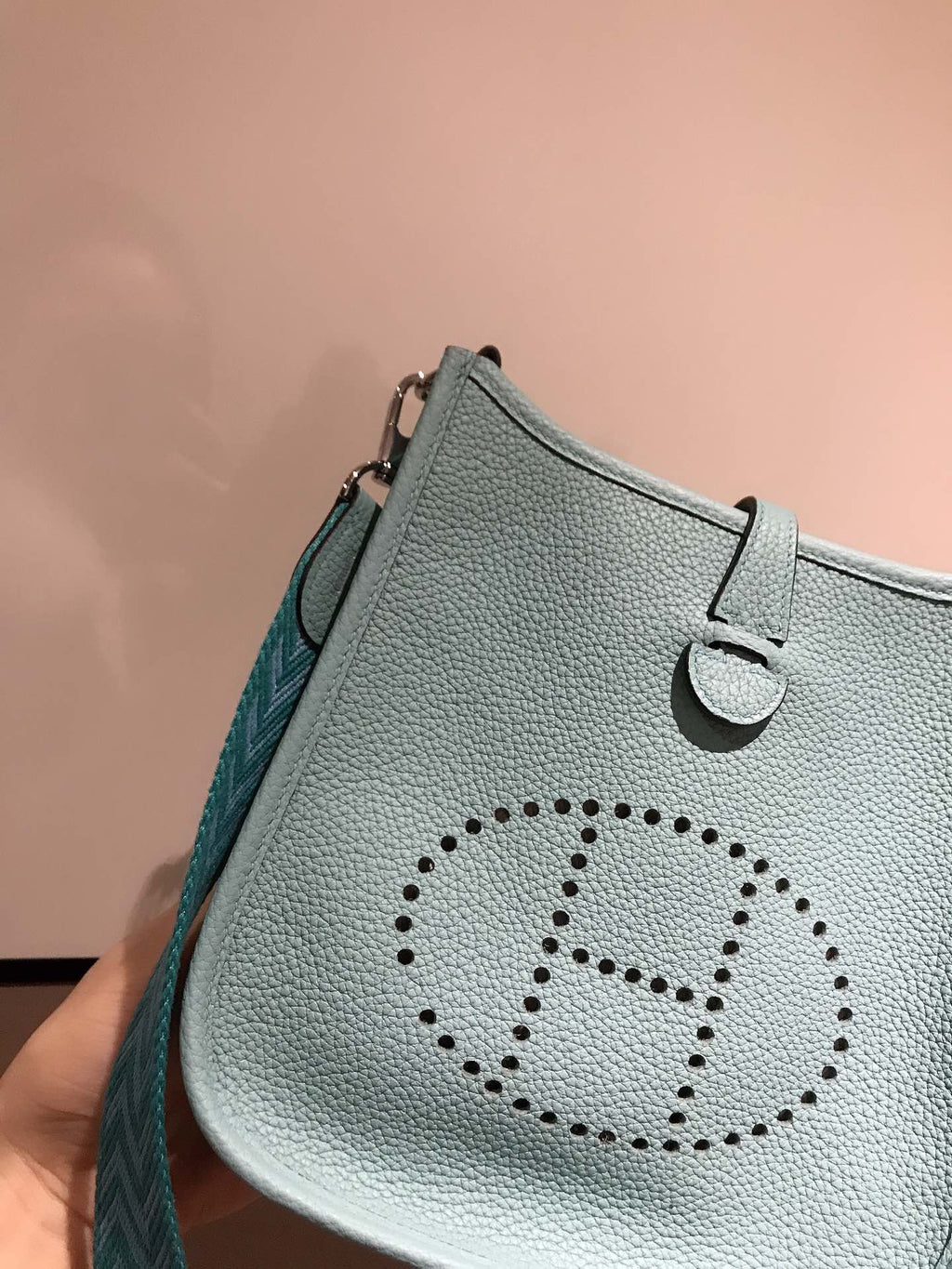 HM EVELYNE MINI 18 SAPHIR TOGO