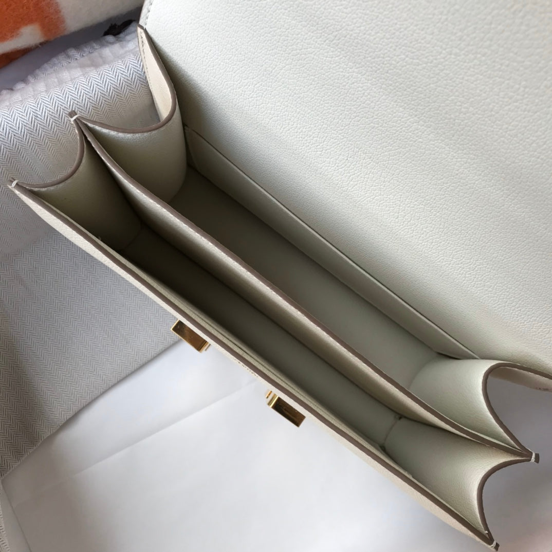 CONSTANCE 18 BLANC EPSOM QUINCAILLERIE OR