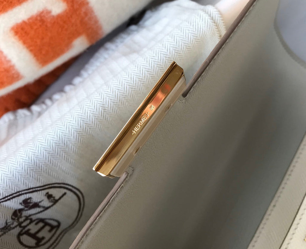 CONSTANCE 18 BLANC EPSOM QUINCAILLERIE OR