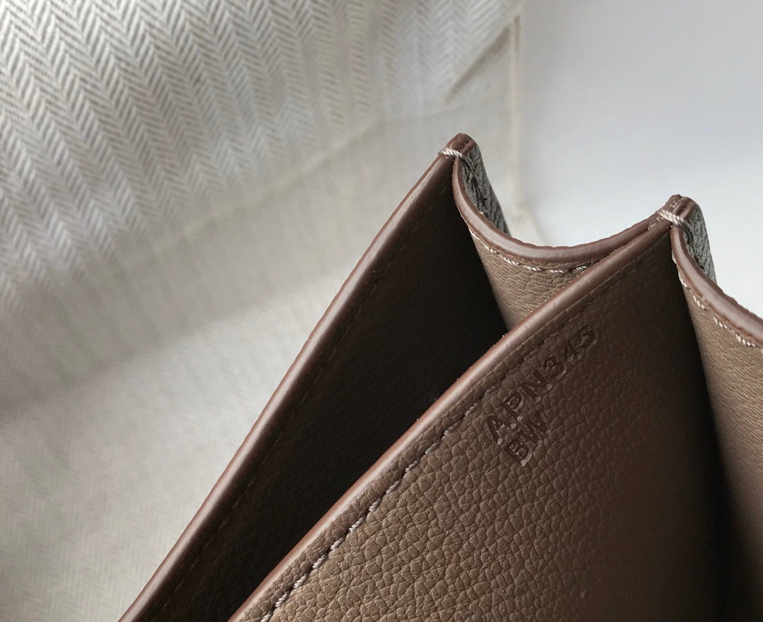 HM コンスタンスバッグ グレー エプソムレザー シルバー金具