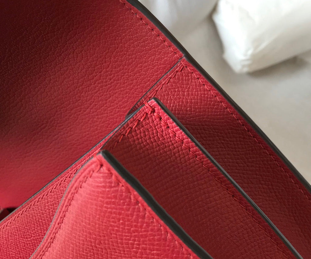 CONSTANCE 18 EPSOM ROUGE FONCÉ QUINCAILLERIE OR