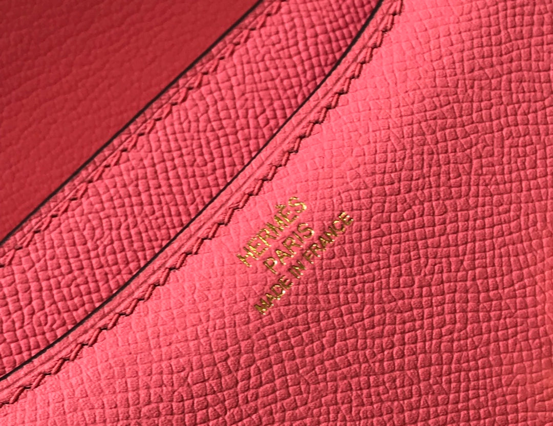 CONSTANCE 18 ROSE FONCÉ EPSOM QUINCAILLERIE OR