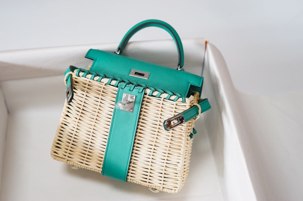 HM KELLY 20 PICNIC KELLY VERT VERONE BAMBOU ET ROTIN