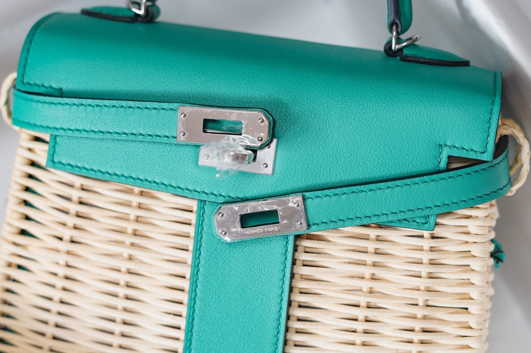 HM KELLY 20 PICNIC KELLY VERT VERONE BAMBOO AND RATTAN