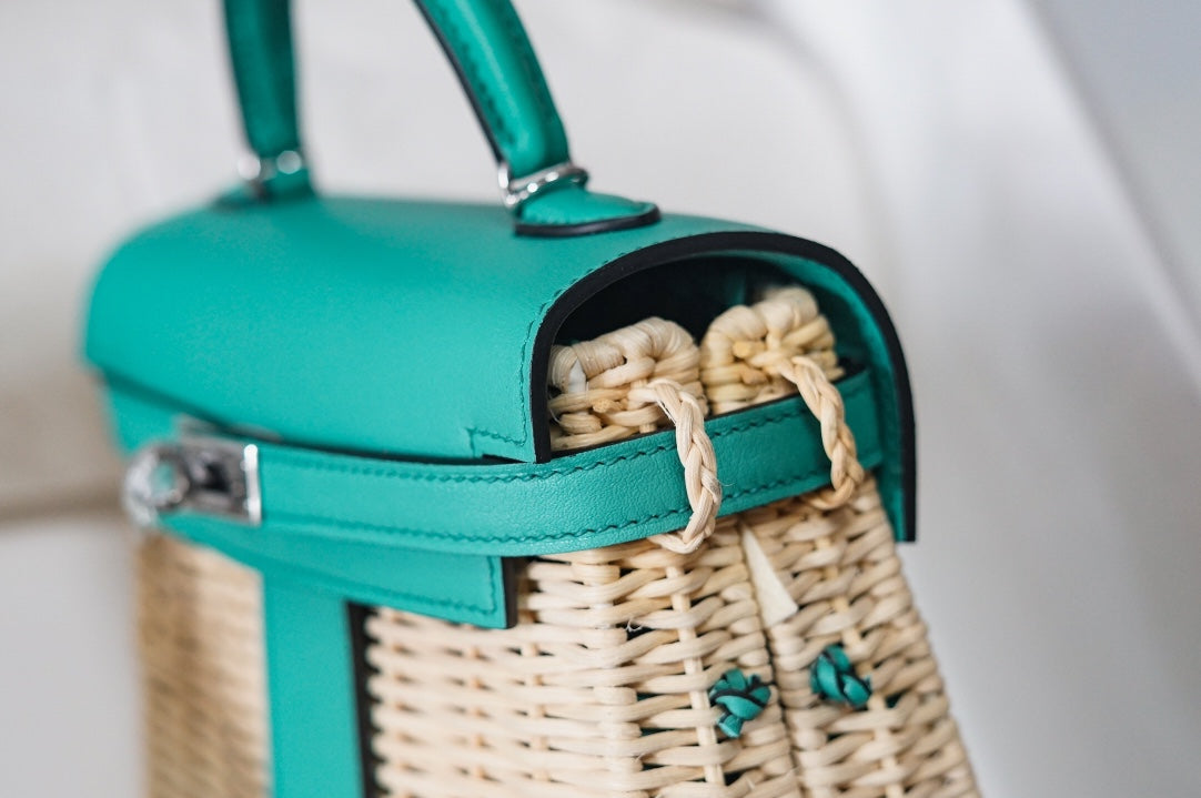 HM KELLY 20 PICNIC KELLY VERT VERONE BAMBOO AND RATTAN