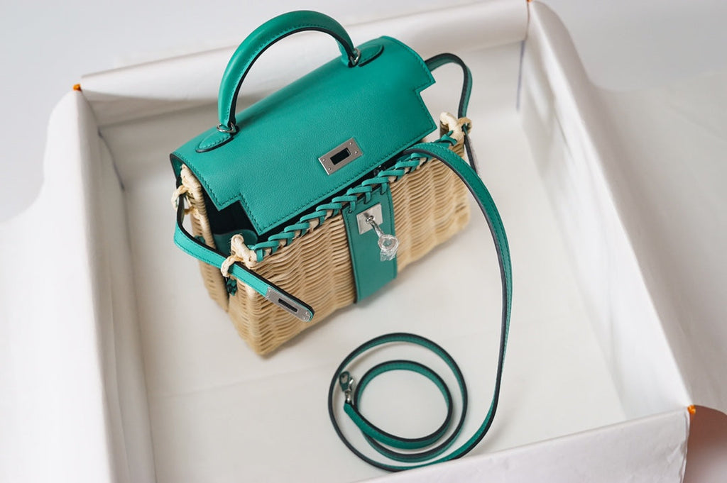 HM KELLY 20 PICNIC KELLY VERT VERONE BAMBOU ET ROTIN