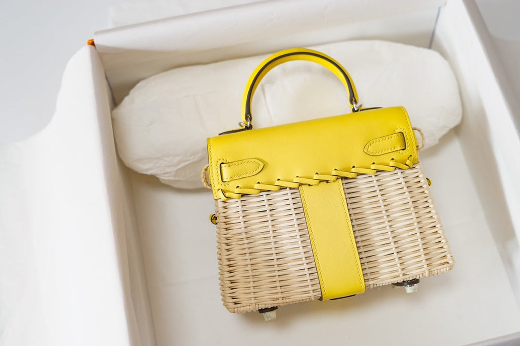 HM KELLY 20 PICNIC KELLY JAUNE BAMBOU ET ROTIN