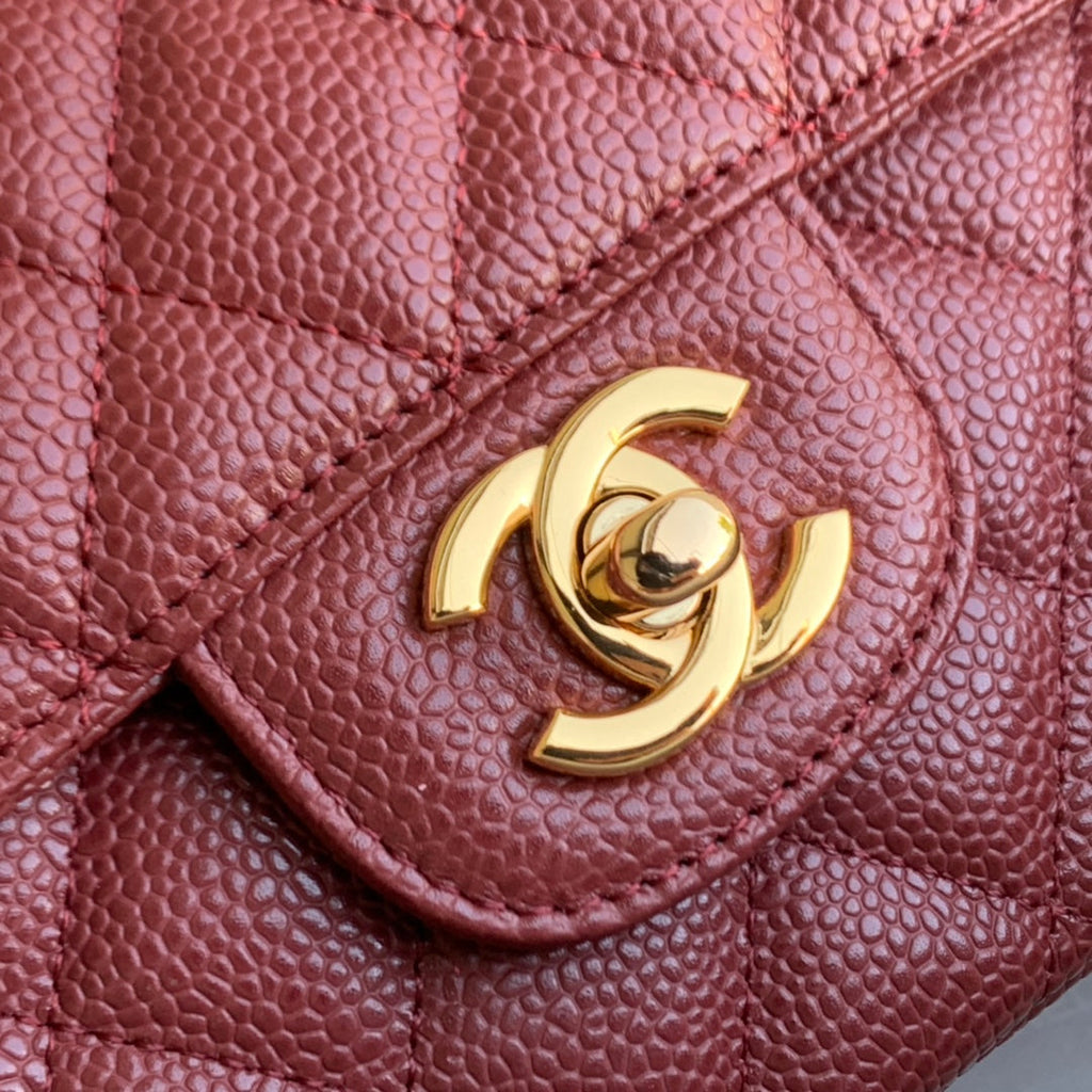 SAC À RABAT MOYEN 25 VIN CAVIAR GHW