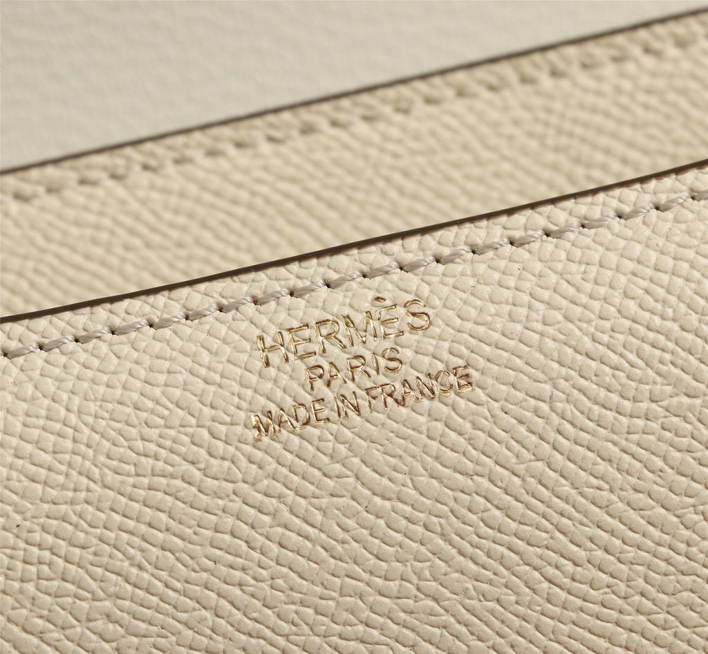 SACS HM CONSTANCE 19 CRÈME EPSOM QUINCAILLERIE OR
