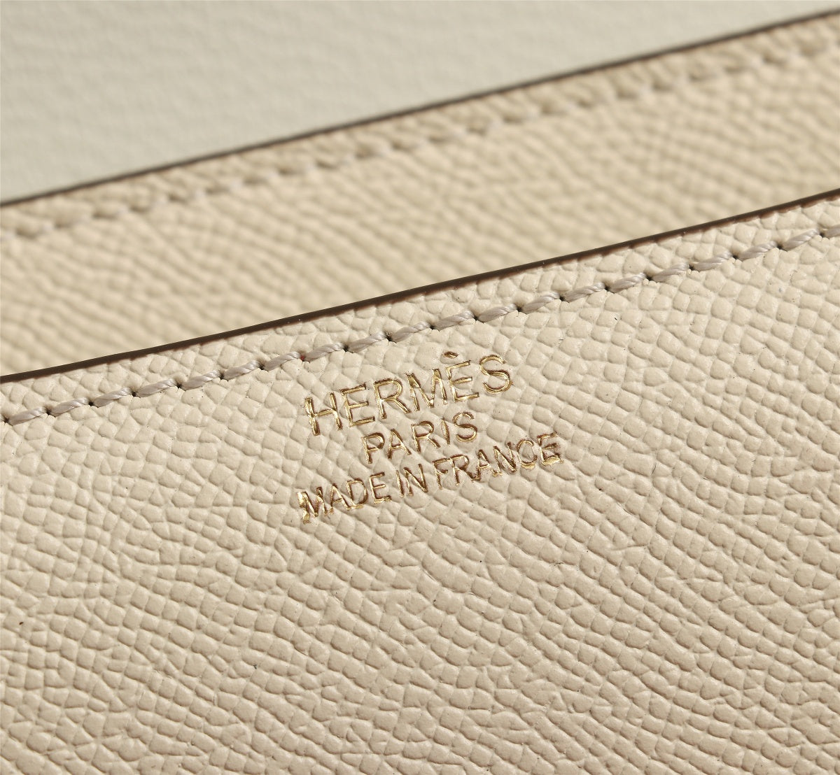 SACS HM CONSTANCE 22 CRÈME EPSOM QUINCAILLERIE OR