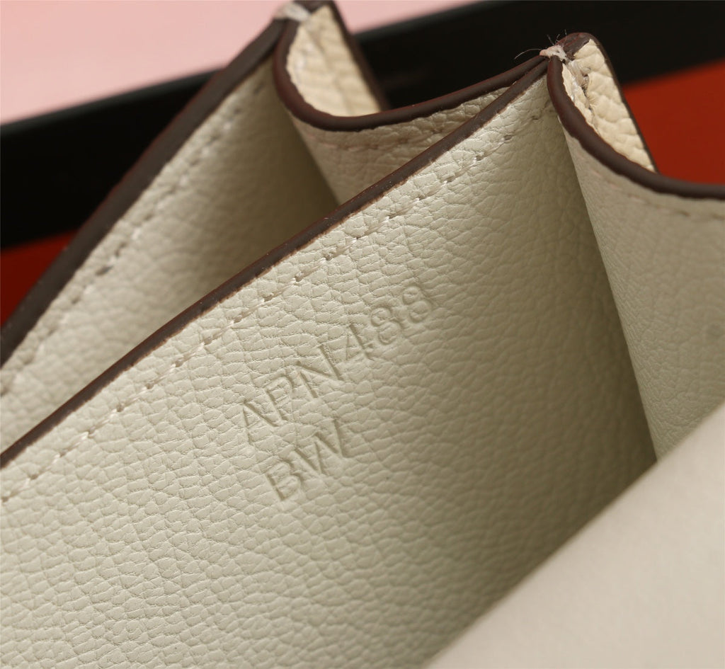 SACS HM CONSTANCE 19 CRÈME EPSOM QUINCAILLERIE OR