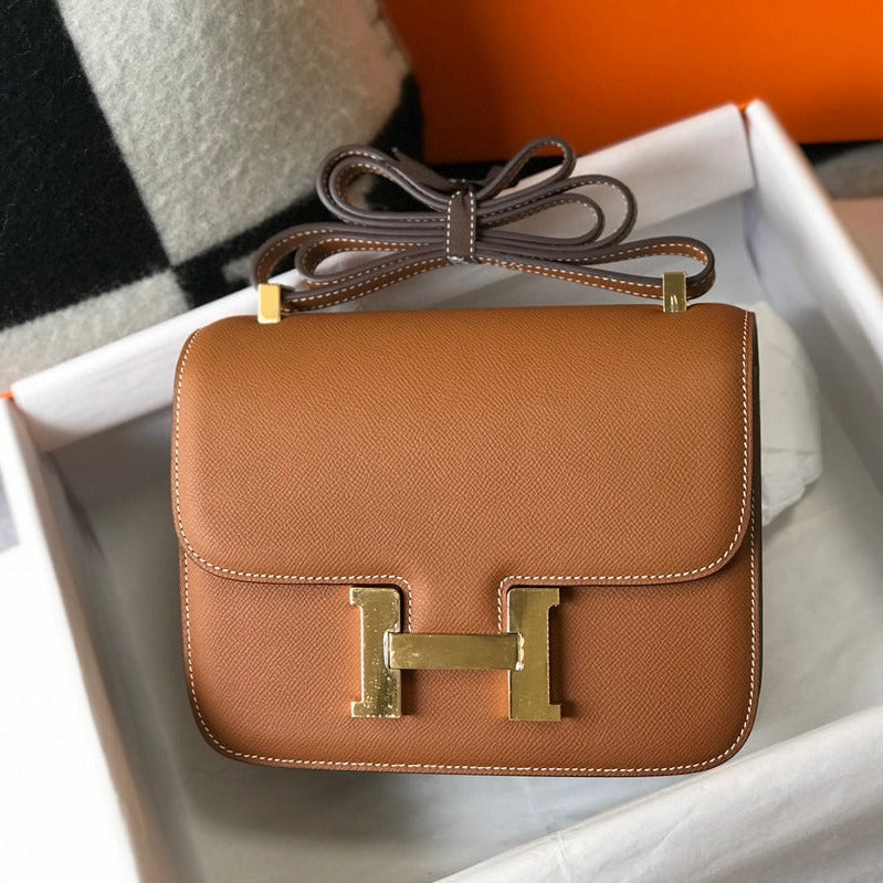 CONSTANCE 24 GOLD CUIR EPSOM QUINCAILLERIE DORÉ
