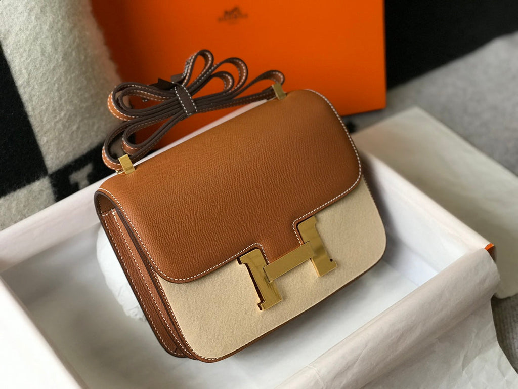 CONSTANCE 24 GOLD CUIR EPSOM QUINCAILLERIE DORÉ