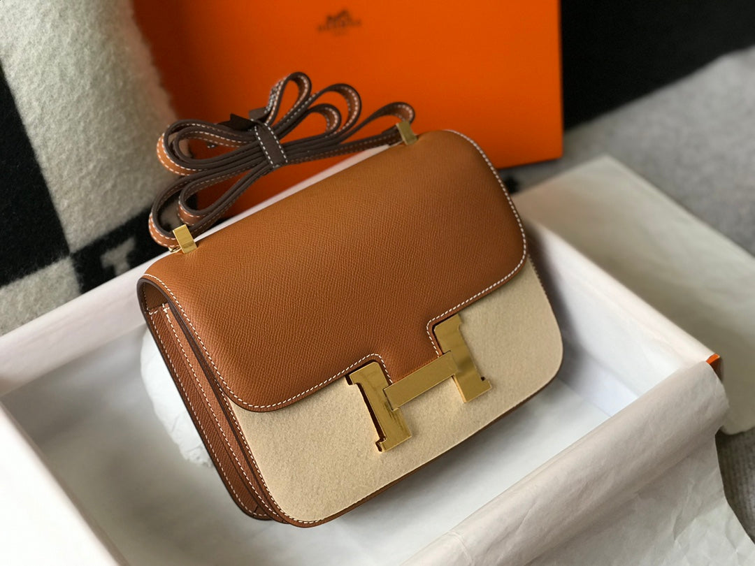 CONSTANCE 24 GOLD CUIR EPSOM QUINCAILLERIE DORÉ