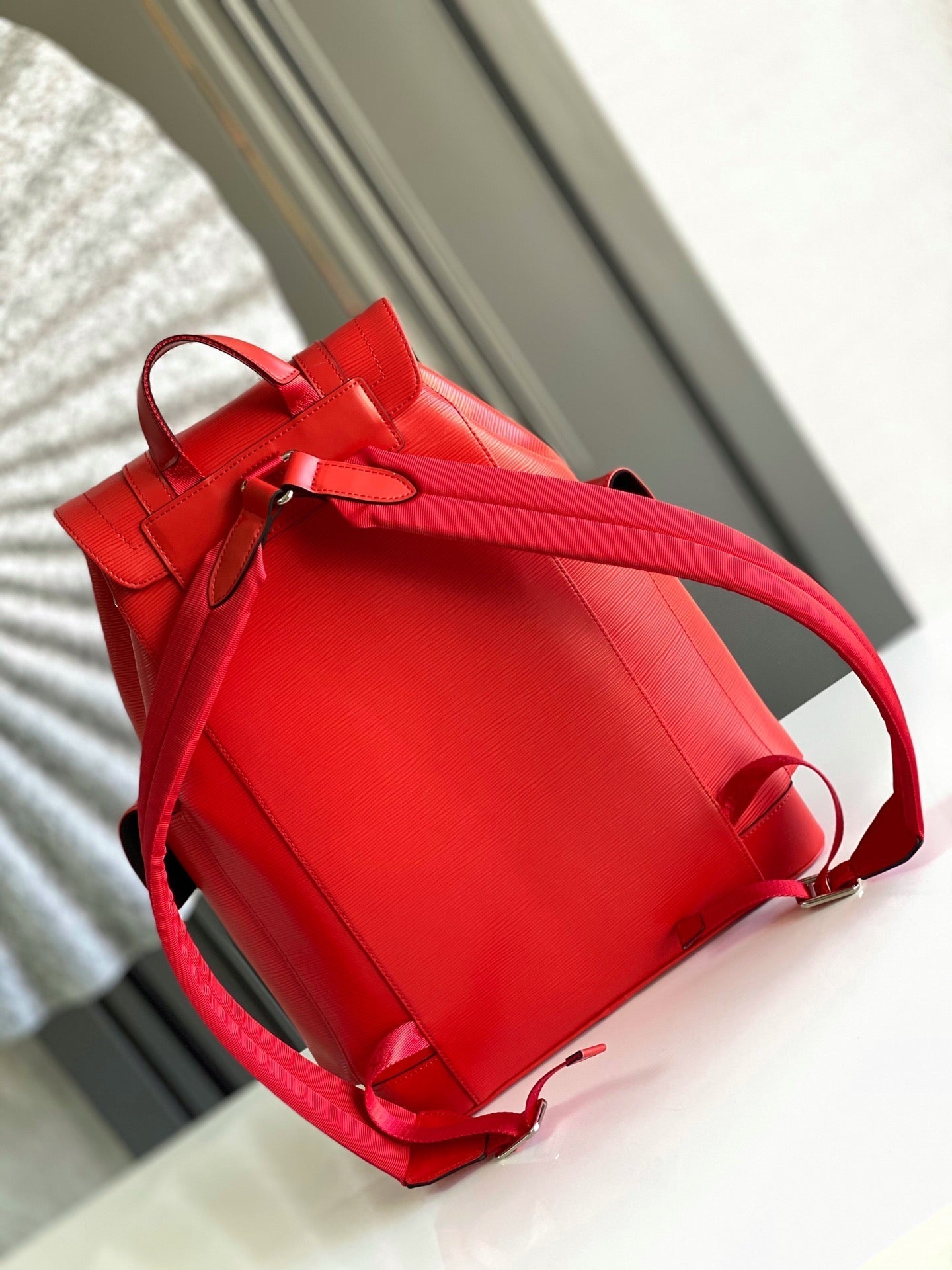 LV X SUPREME CHRISTOPHER SMALL BACKPACK 47 IN RED EPI CALFSKIN