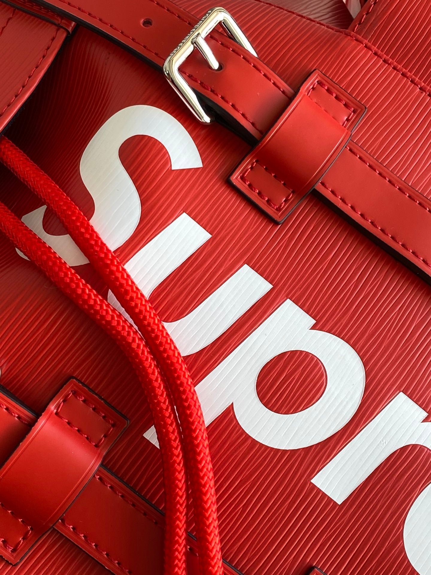 LV X SUPREME CHRISTOPHER SMALL BACKPACK 47 IN RED EPI CALFSKIN