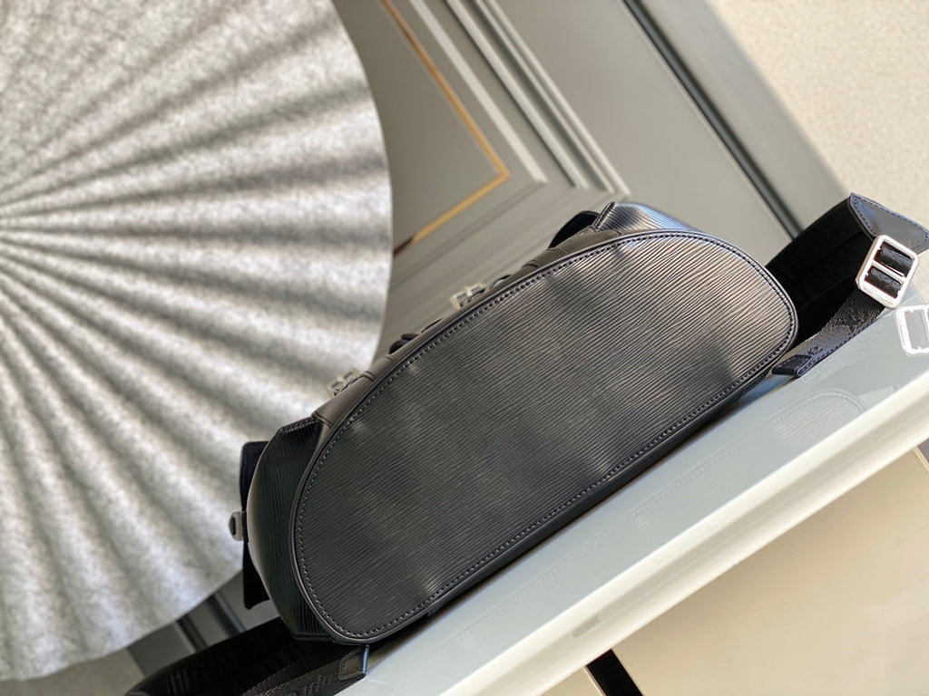 LV X SUPREME CHRISTOPHER SMALL BACKPACK 47 IN BLACK EPI CALFSKIN