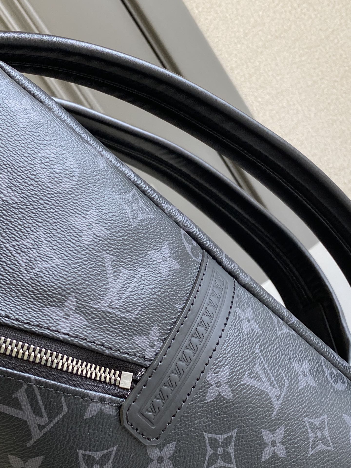 SAC À DOS 40 EN TOILE ÉCLIPSE MONOGRAMME GUN METAL