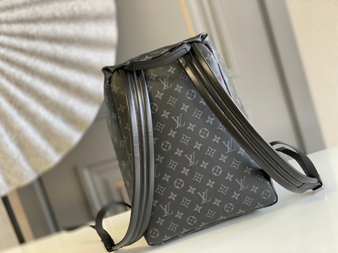SAC À DOS 40 EN TOILE ÉCLIPSE MONOGRAMME GUN METAL
