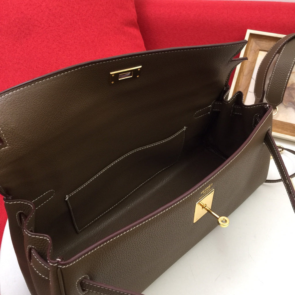 SAC À BANDOULIÈRE HM 35 CÈDRE TOGO QUINCAILLERIE DORÉ