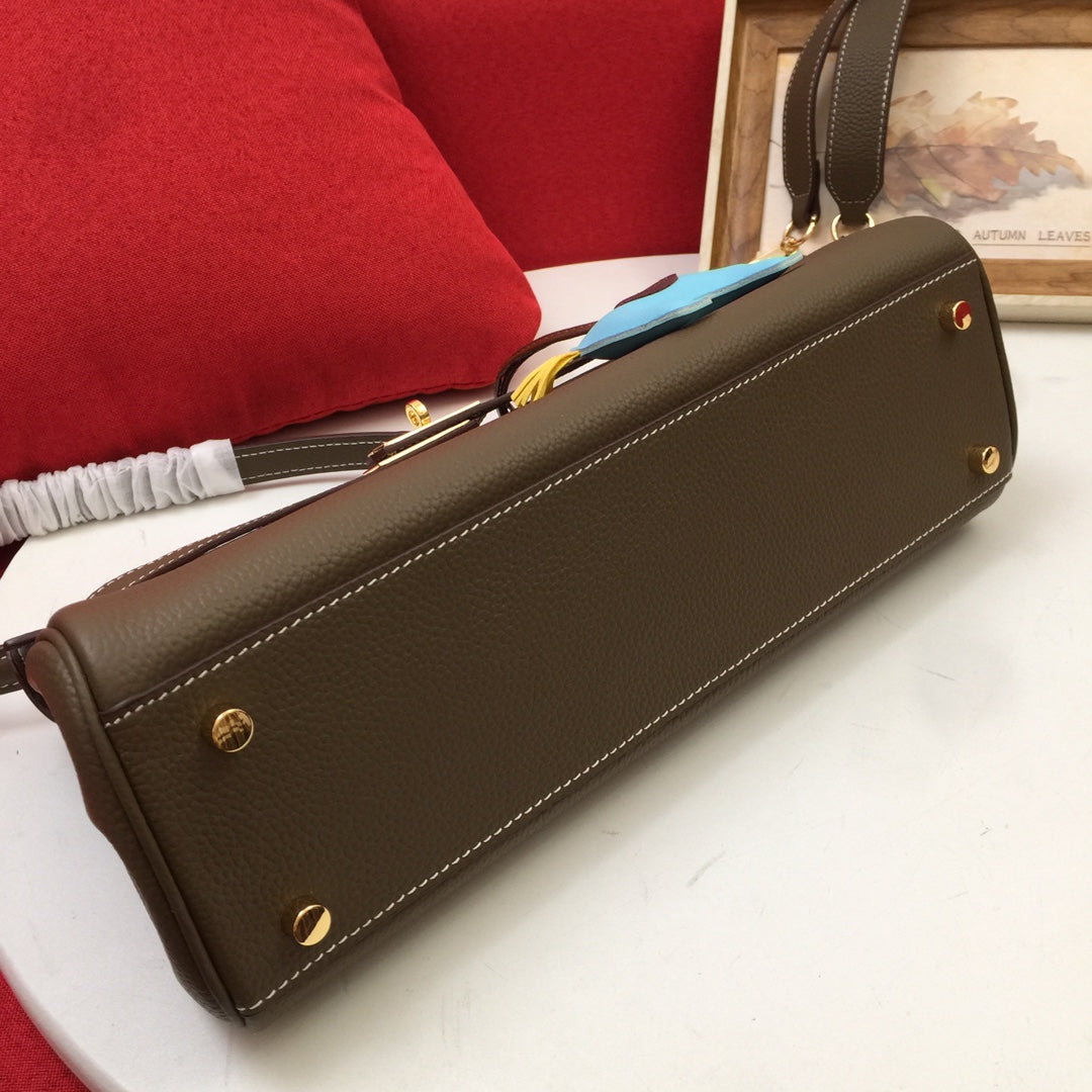 SAC À BANDOULIÈRE HM 35 CÈDRE TOGO QUINCAILLERIE DORÉ