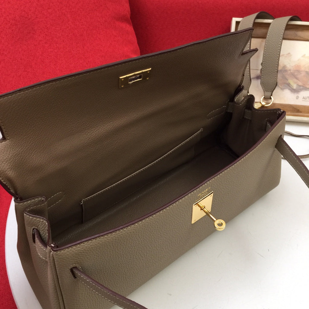 SAC À BANDOULIÈRE HM 35 SABLE TOGO QUINCAILLERIE DORÉ