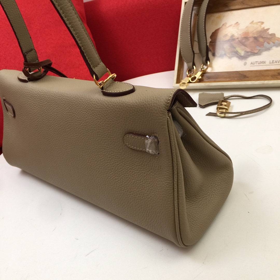 SAC À BANDOULIÈRE HM 35 SABLE TOGO QUINCAILLERIE DORÉ