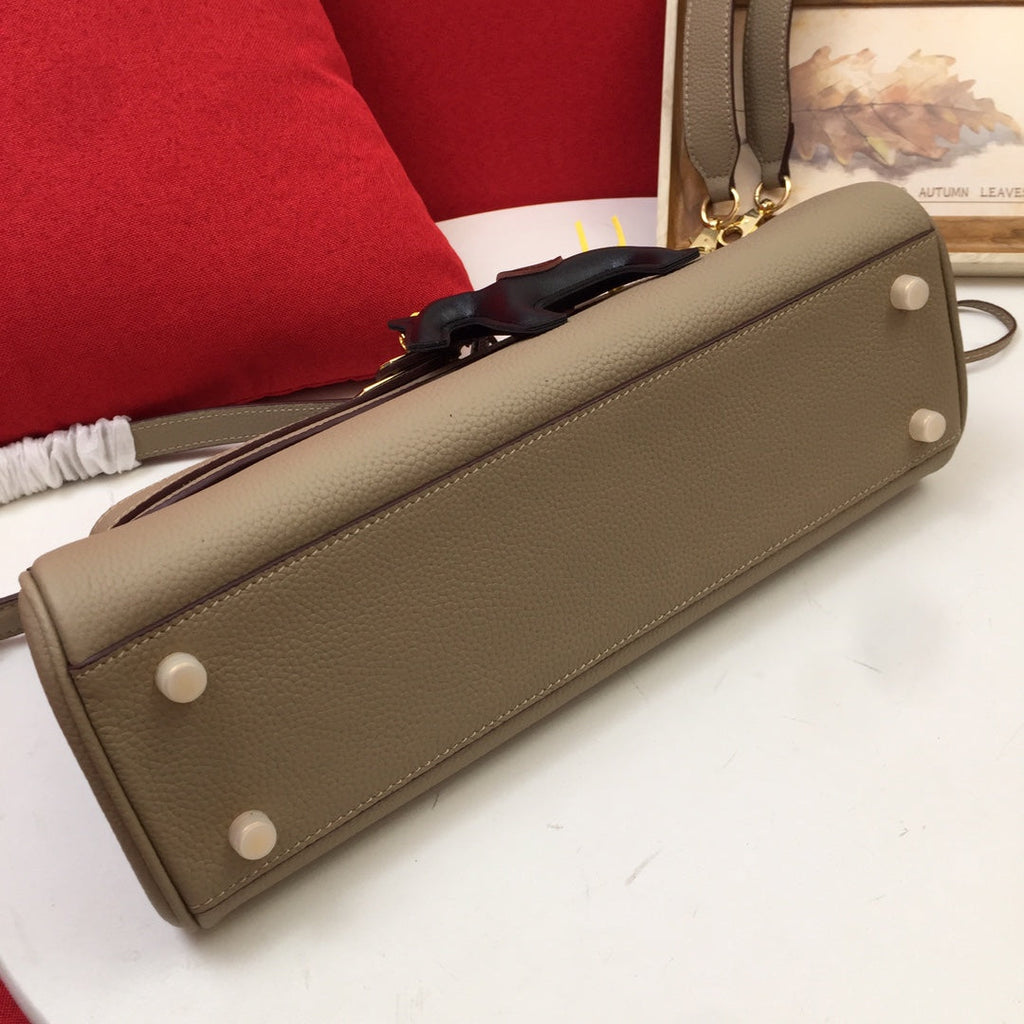 SAC À BANDOULIÈRE HM 35 SABLE TOGO QUINCAILLERIE DORÉ