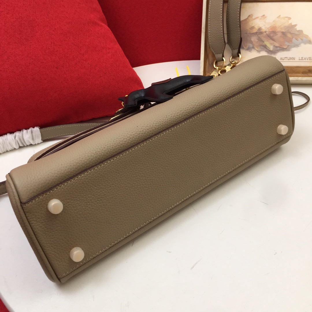 SAC À BANDOULIÈRE HM 35 SABLE TOGO QUINCAILLERIE DORÉ