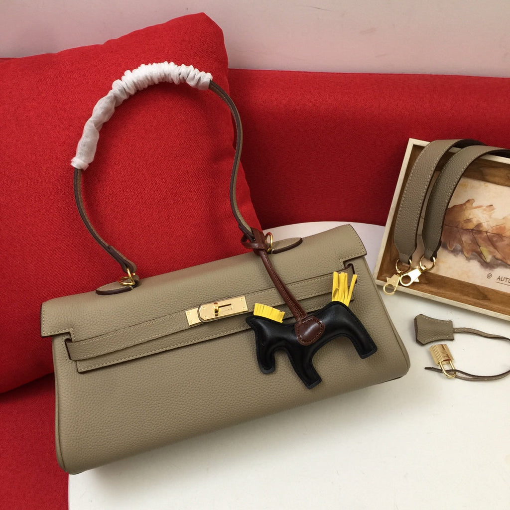 SAC À BANDOULIÈRE HM 35 SABLE TOGO QUINCAILLERIE DORÉ
