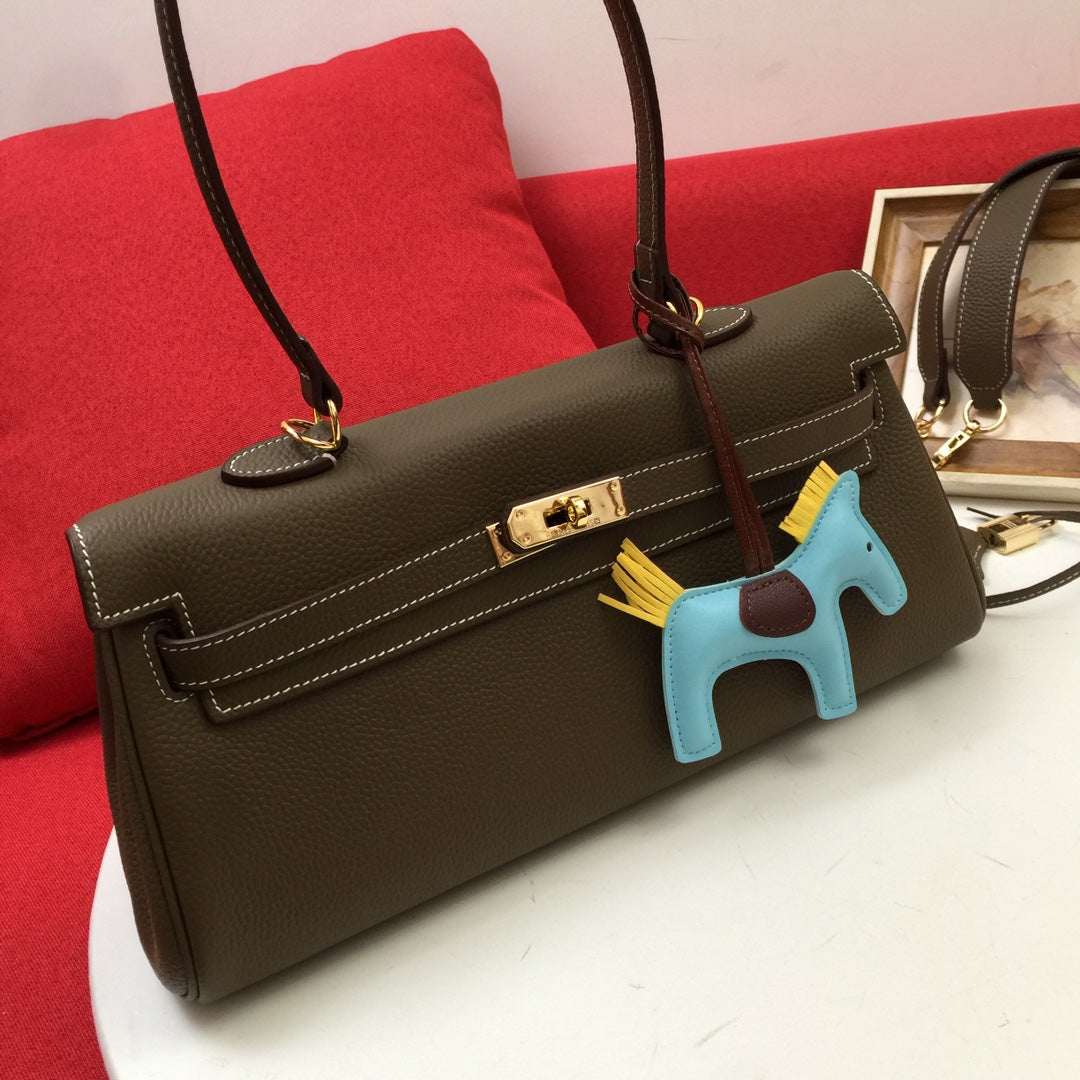 HM ショルダーバッグ 35 シダー トゴ ゴールド金具