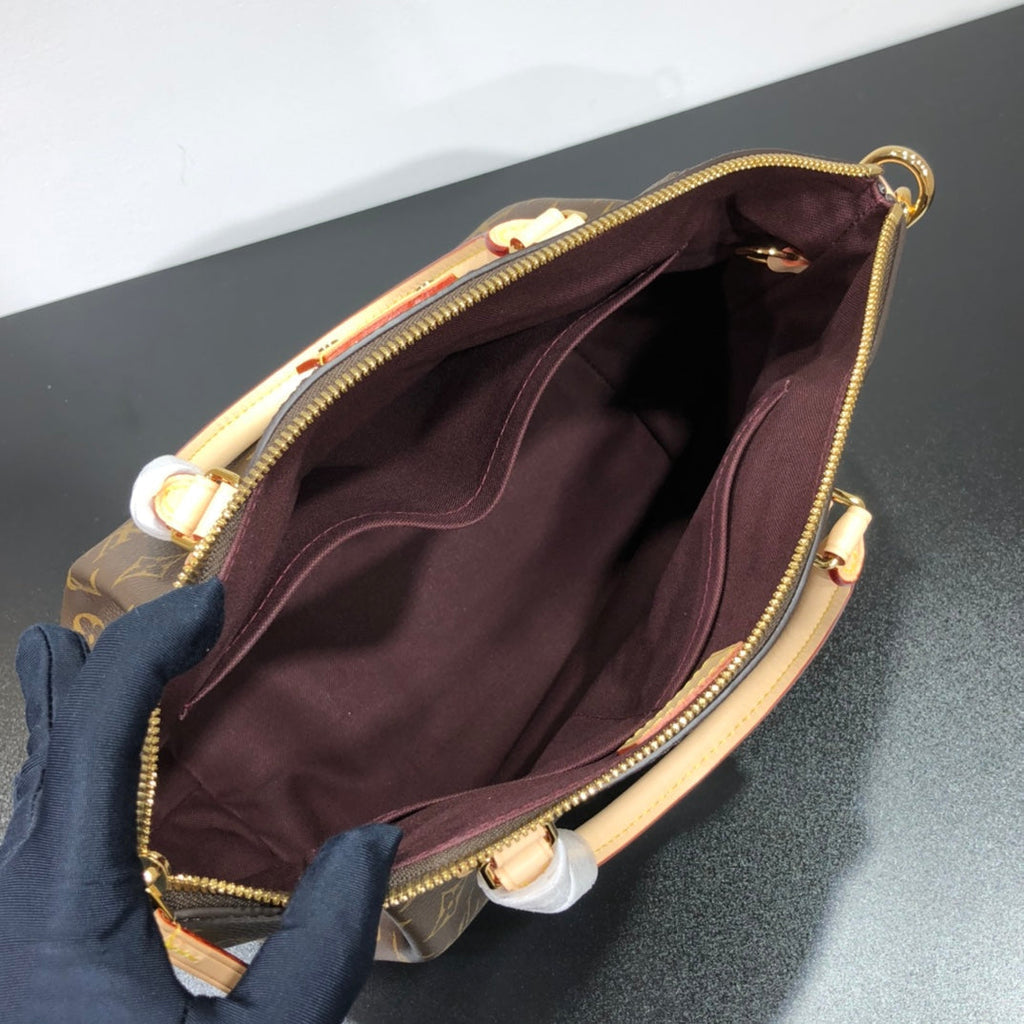 TURENNE PM 36 EN TOILE MONOGRAMME MARRON