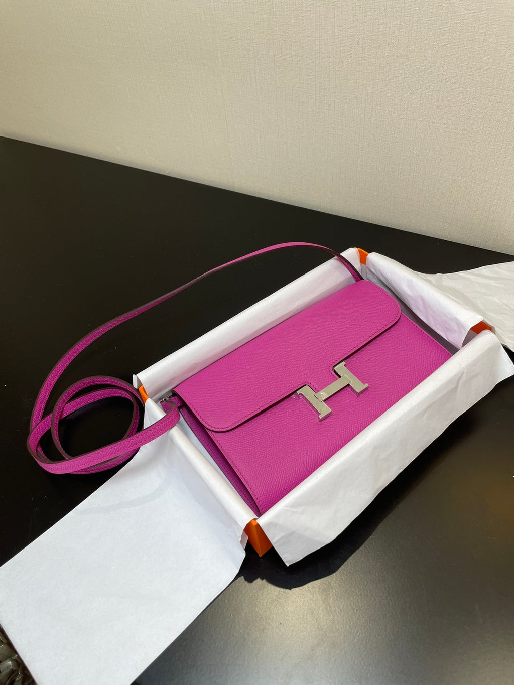 CONSTANCE TO GO 20,5 VIOLET EPSOM ARGENT QUINCAILLERIE