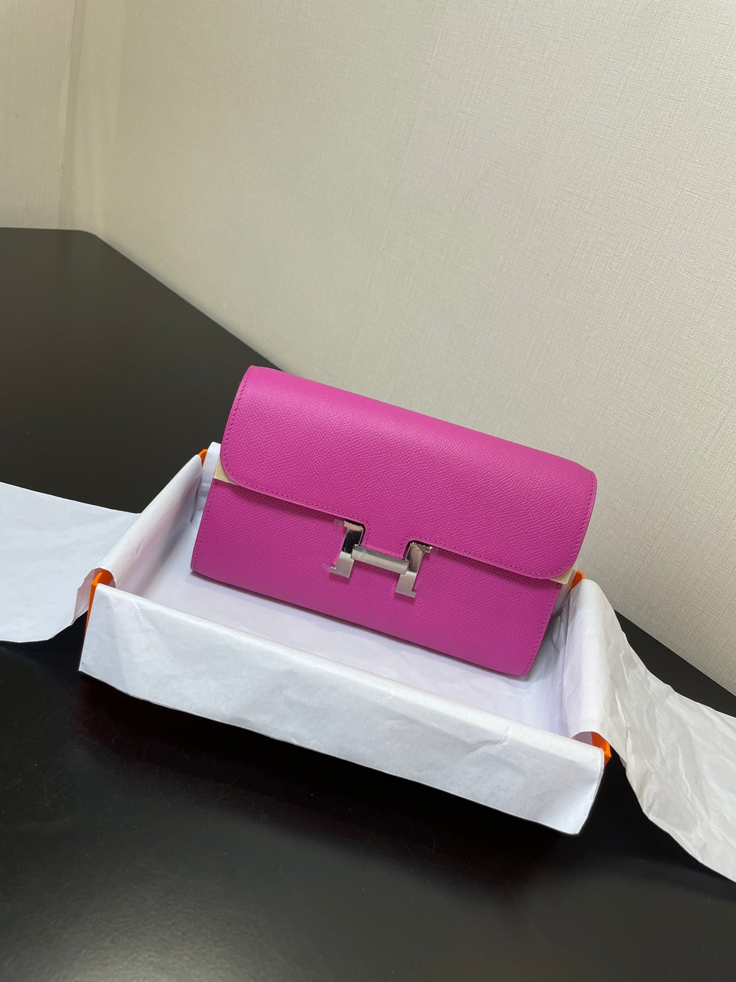CONSTANCE TO GO 20,5 VIOLET EPSOM ARGENT QUINCAILLERIE