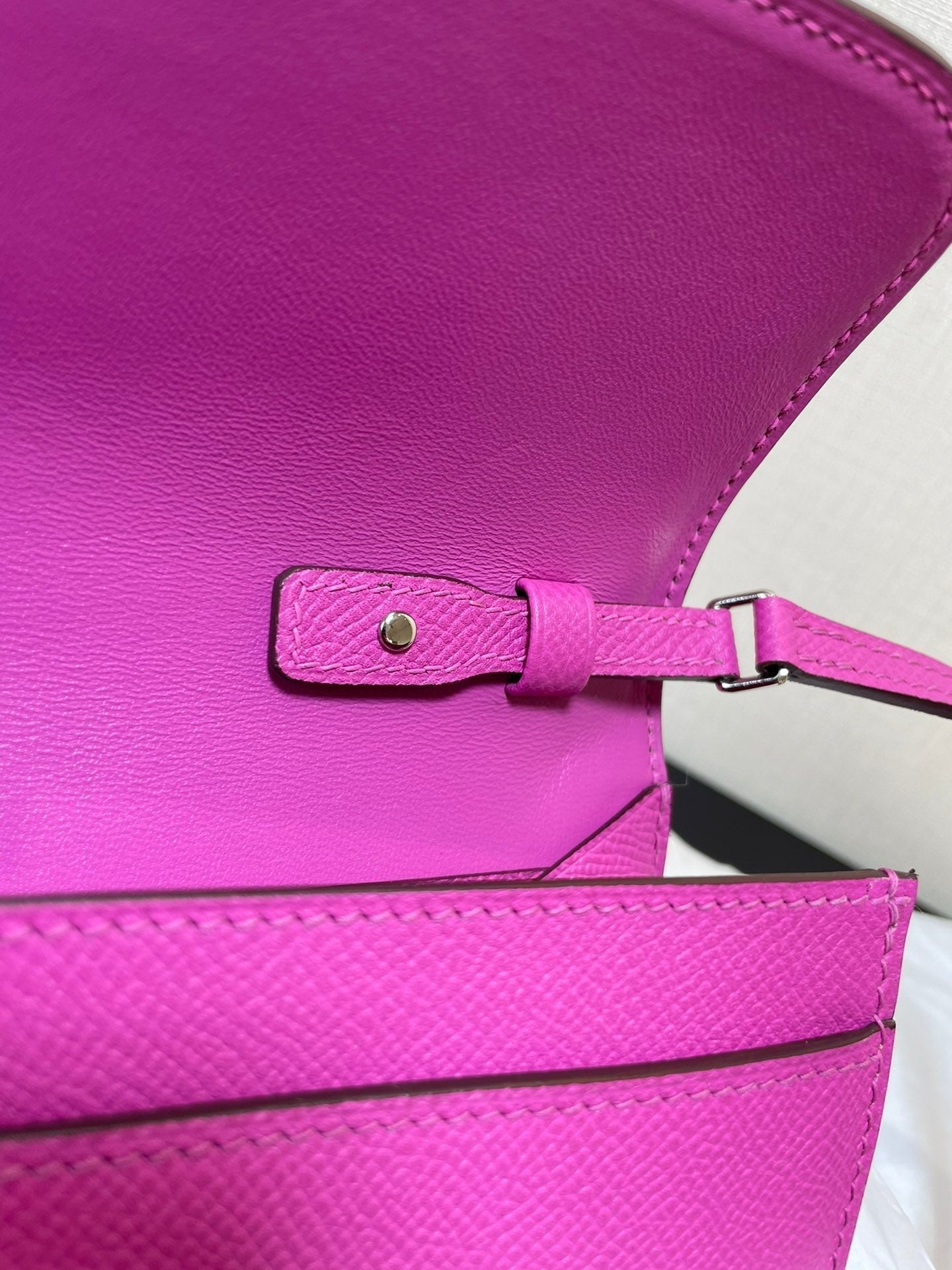CONSTANCE TO GO 20,5 VIOLET EPSOM ARGENT QUINCAILLERIE