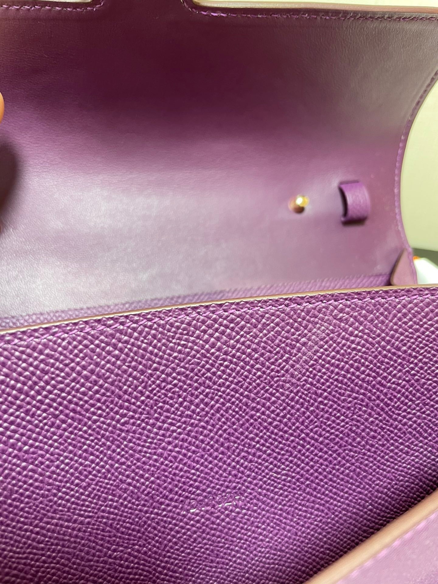 CONSTANCE TO GO 20,5 PURPLE EPSOM GOLD HARDWARE