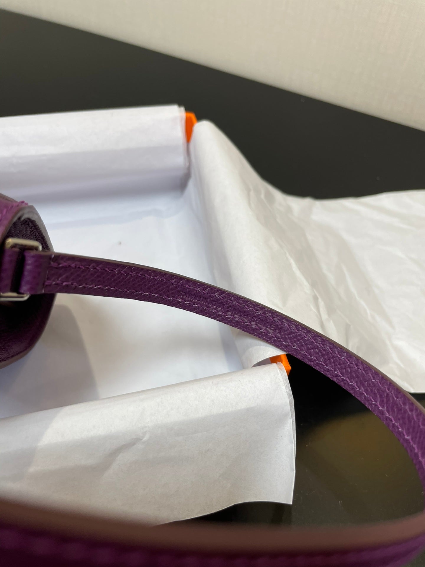 CONSTANCE TO GO 20,5 VIOLET EPSOM ARGENT QUINCAILLERIE