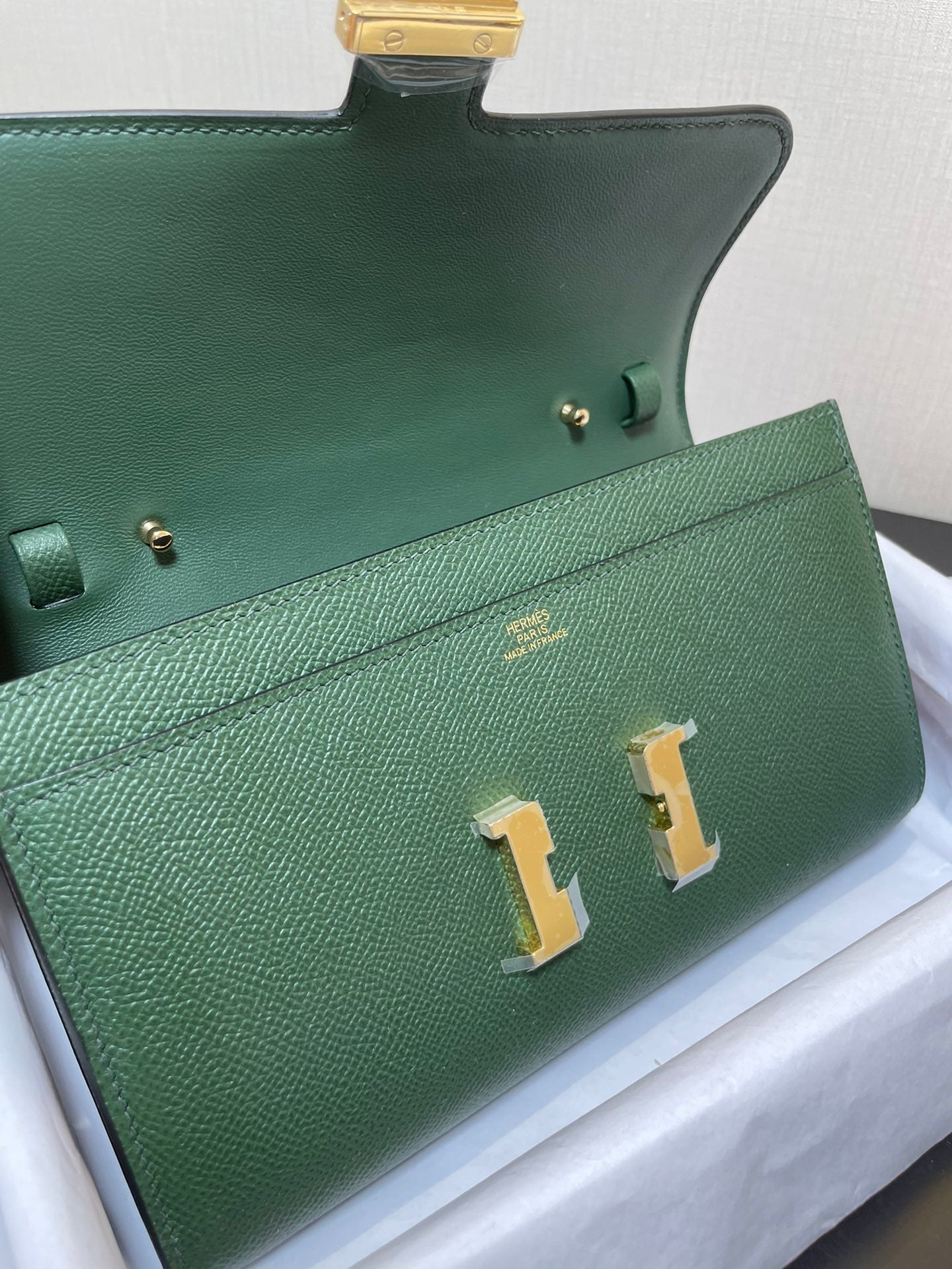 CONSTANCE TO GO 20,5 VERT FONCÉ EPSOM GOLD HARDWARE