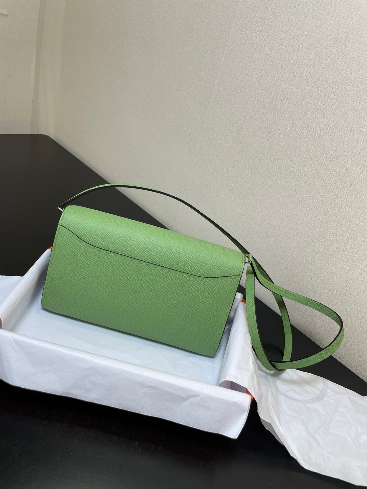 CONSTANCE GO 20.5 GREEN EPSOM SILVER HARDWARE