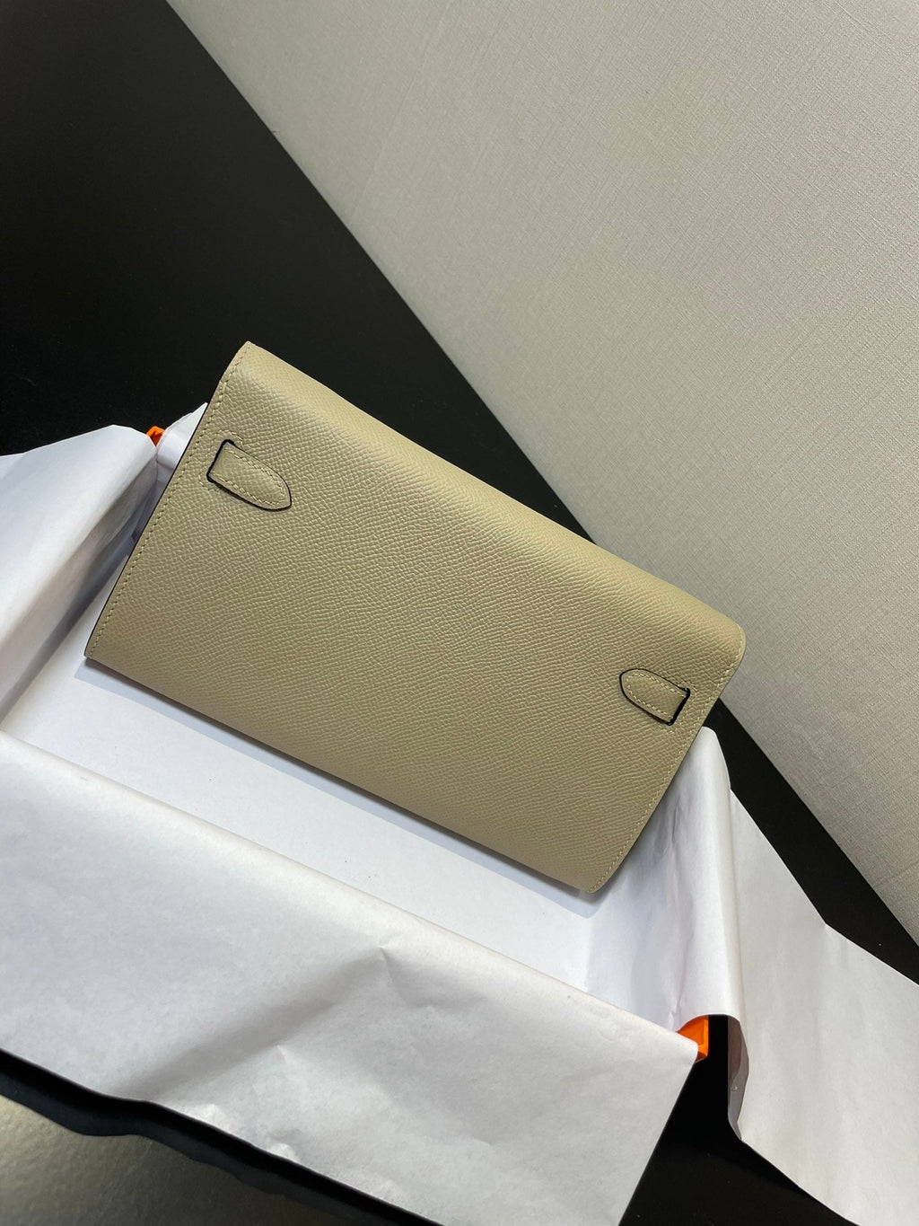 PORTEFEUILLE KELLY TO GO 20,5 LICHEN EPSOM GOLD HARDWARE