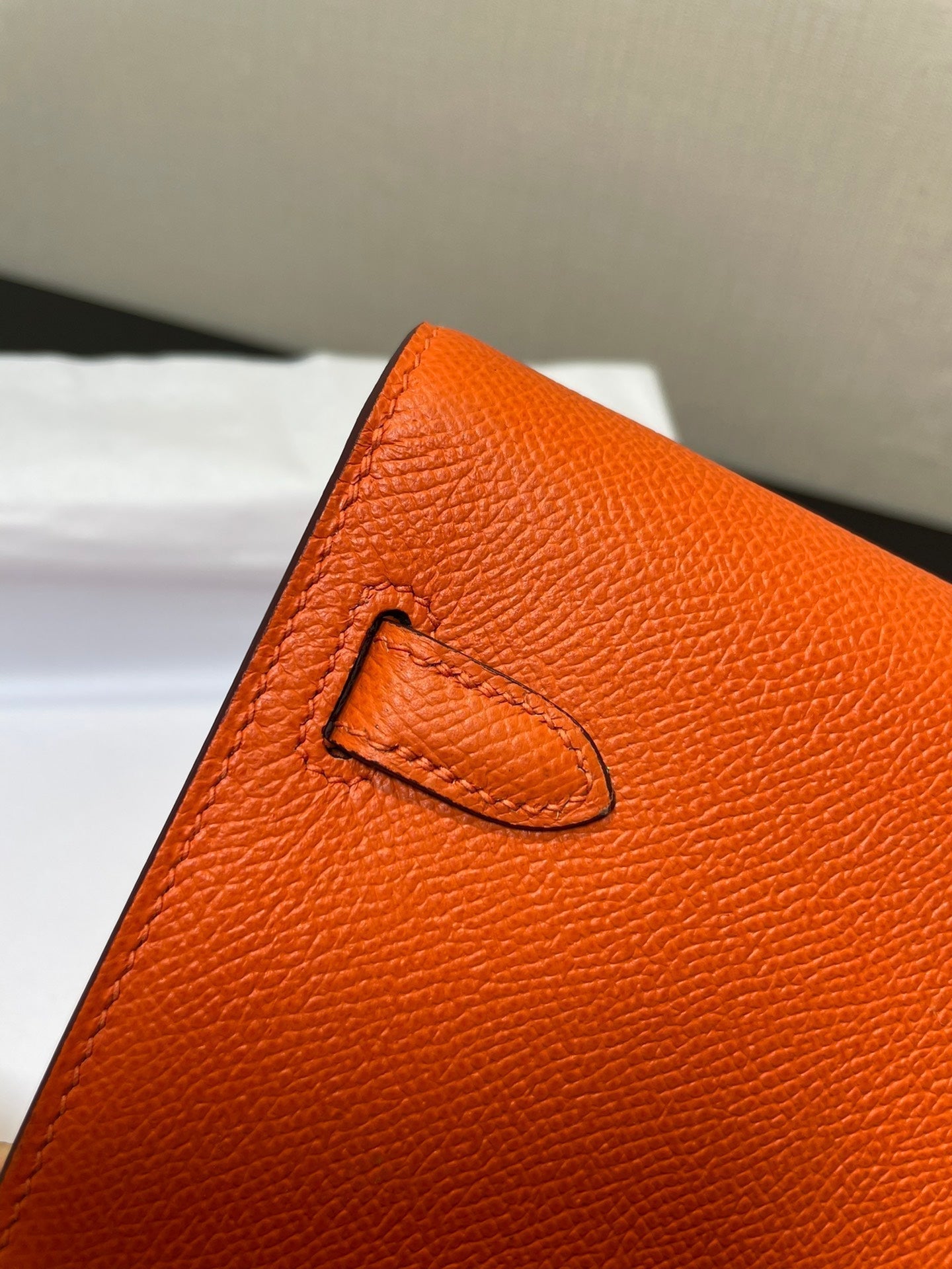 KELLY WOC 20.5 ORANGE EPSOM GOLD HARDWARE