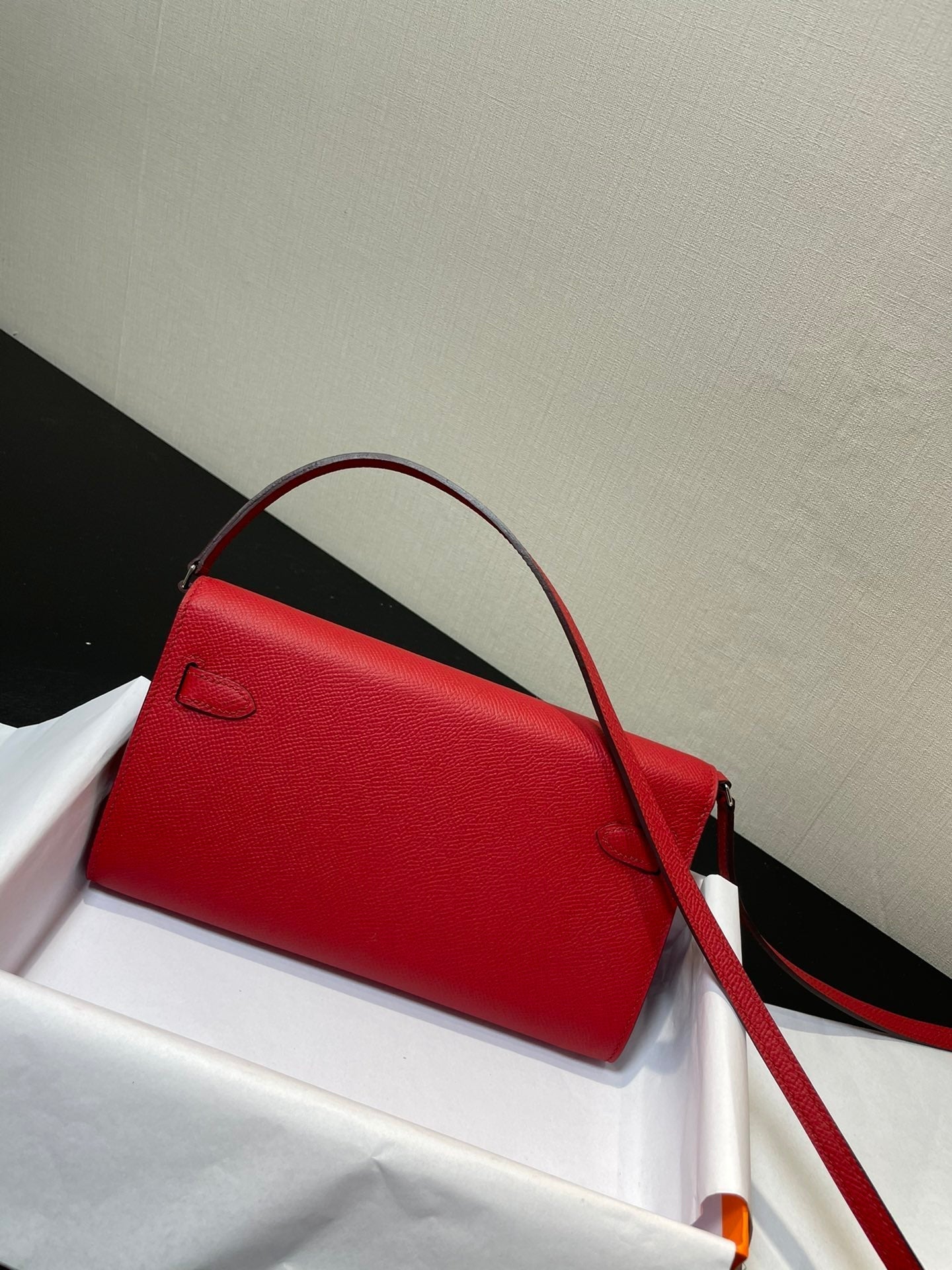 KELLY WOC 20.5 RED EPSOM SILVER HARDWARE
