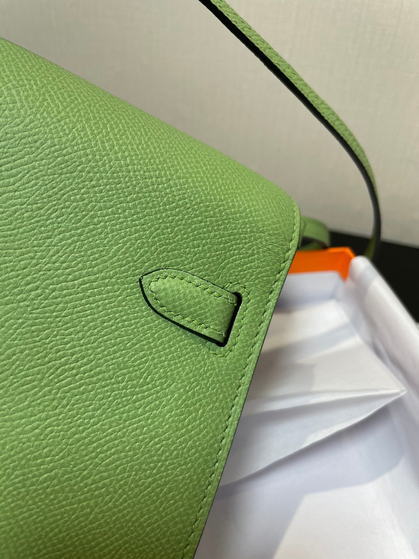 KELLY WOC 20.5 GREEN EPSOM GOLD HARDWARE