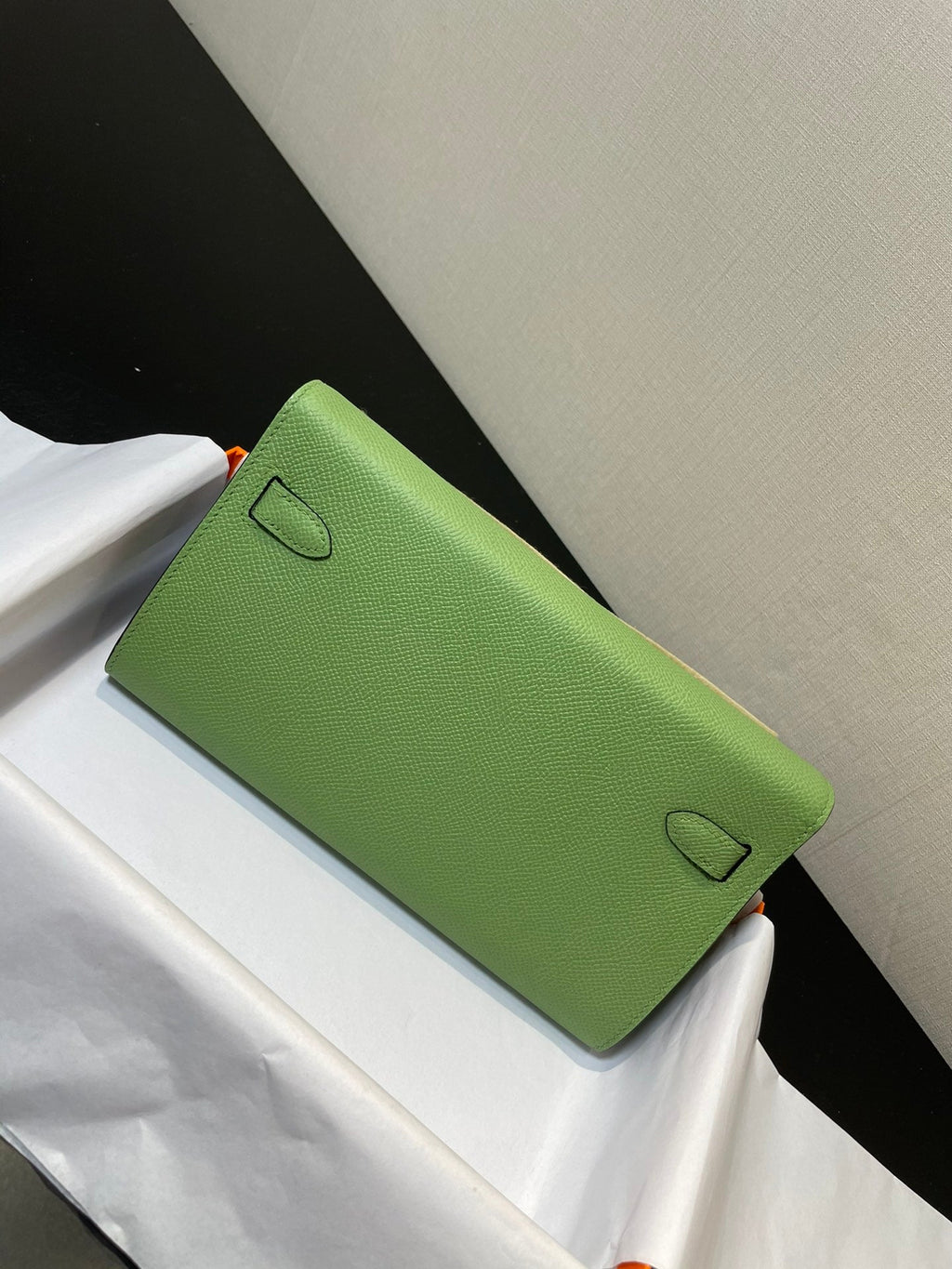 KELLY WOC 20,5 VERT EPSOM ARGENT QUINCAILLERIE