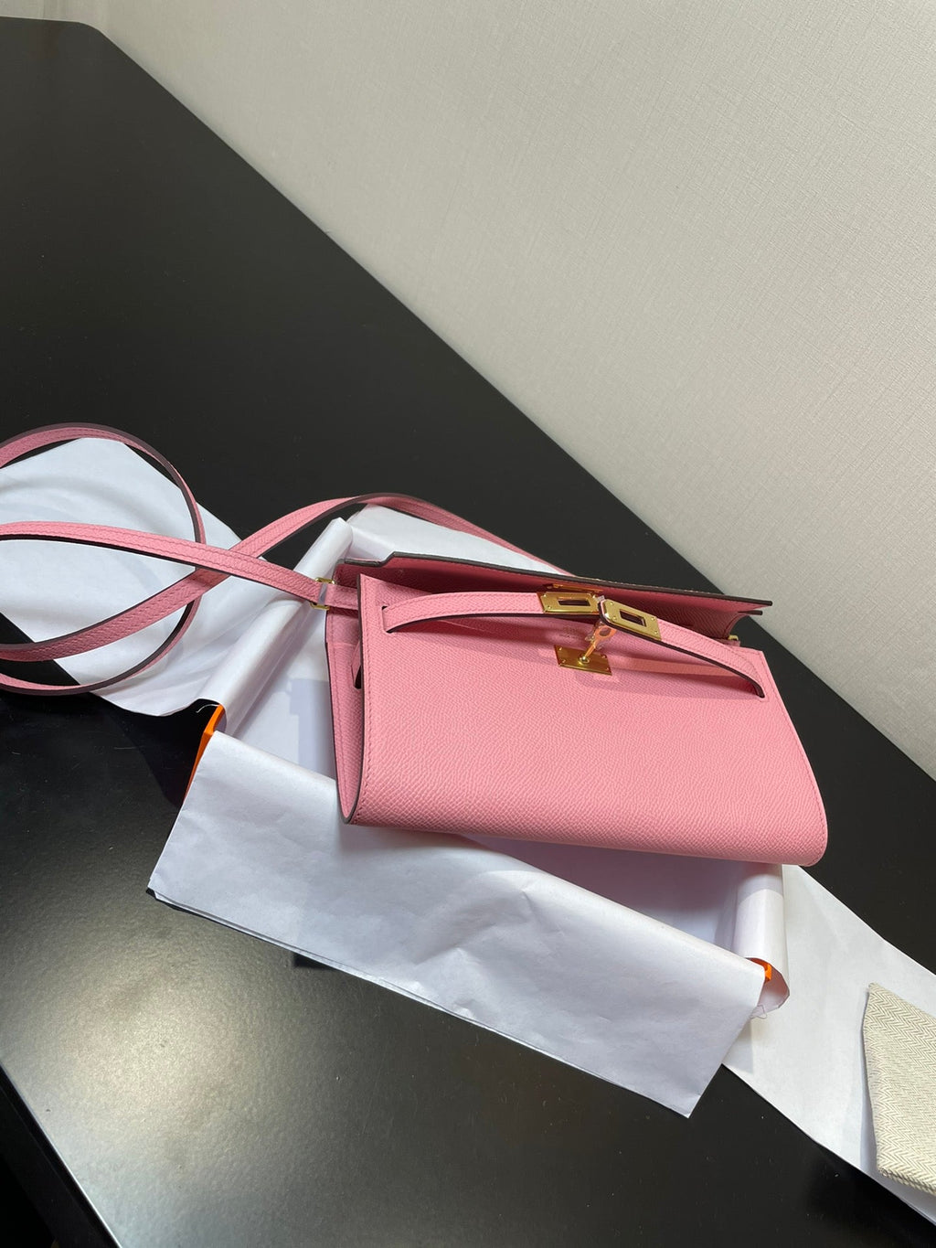 KELLY WOC 20,5 ROSE EPSOM QUINCAILLERIE OR